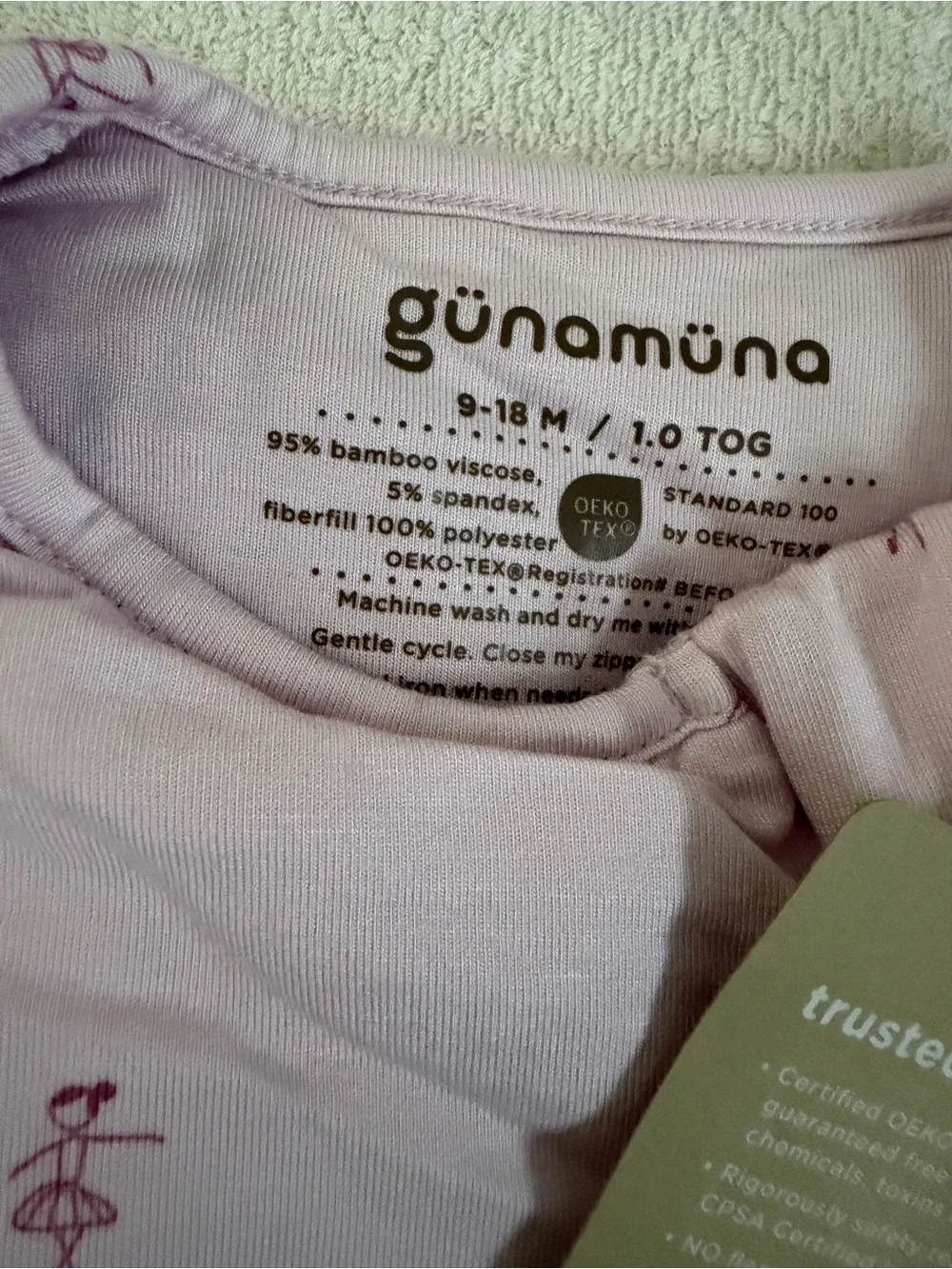 NWT Gunamuna sleep sack dancing girl 1.0 TOG 9-18M